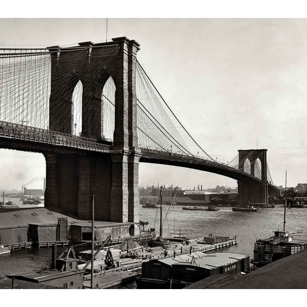 Строительство Бруклинского моста