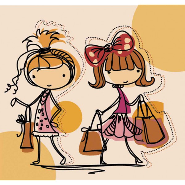 Девочки на шоппинге 